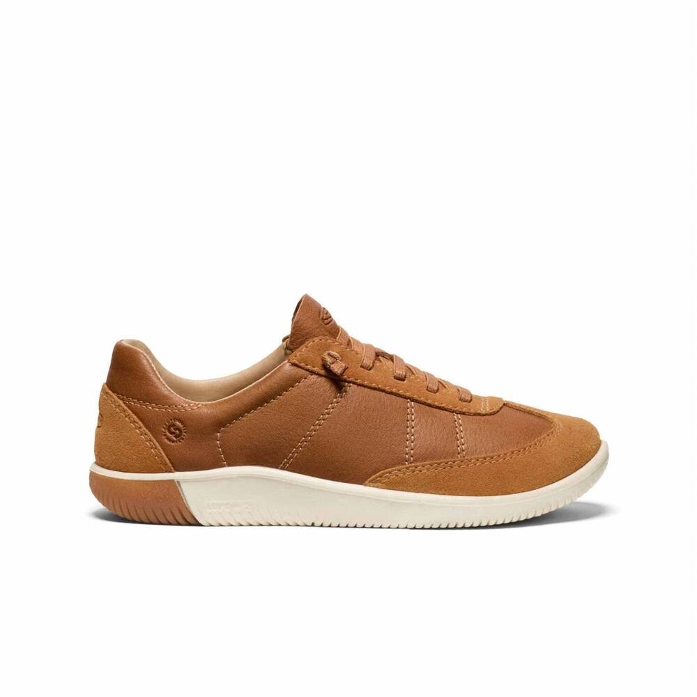 NEW KEEN women's knx t-toe sneaker in chipmunk/birch